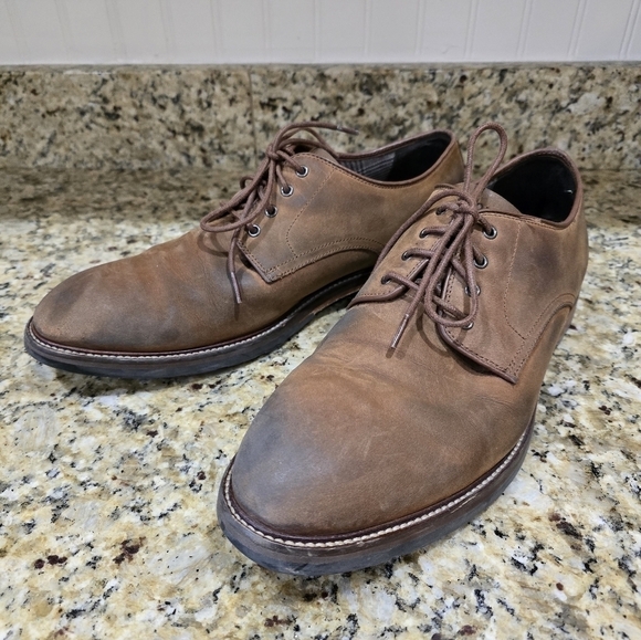 Cole Haan Men's Berkshire Water Resistant Leather Oxfords Size 11 Tan - Picture 1 of 8